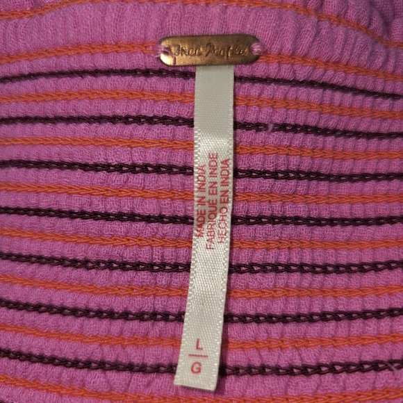 Free People TORY Embroidered Boho Mini Dress In L NWOT - Picture 9 of 12